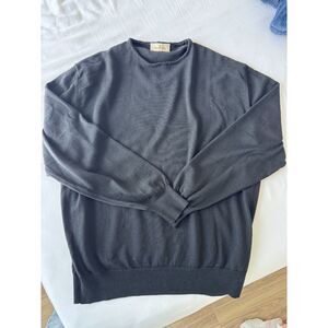 Ermenegildo Zegna Black Men's Sweater Size L (52) FLAWS